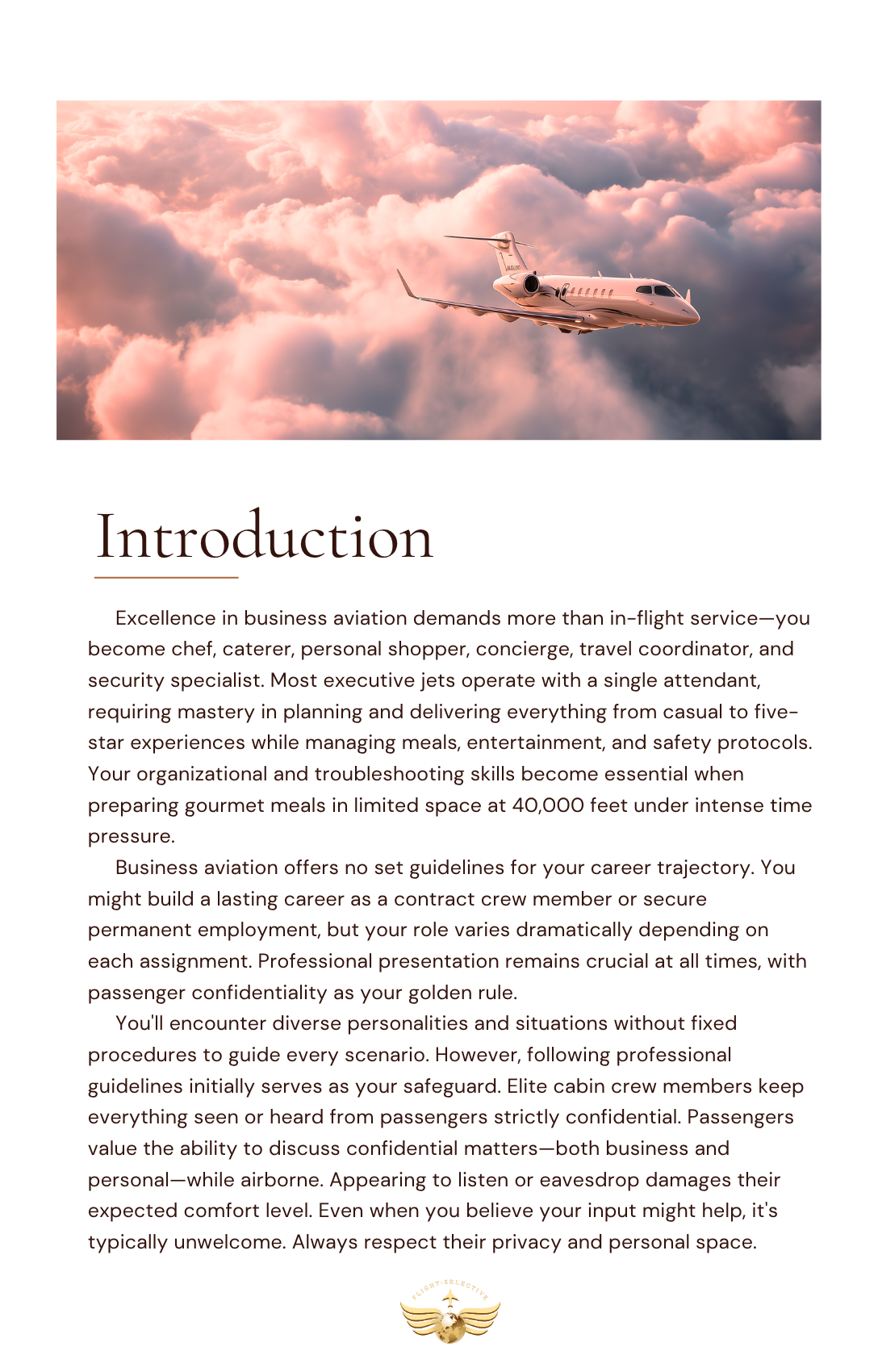 FLIGHT SELECTIVE Gateway to Aviation Excellence